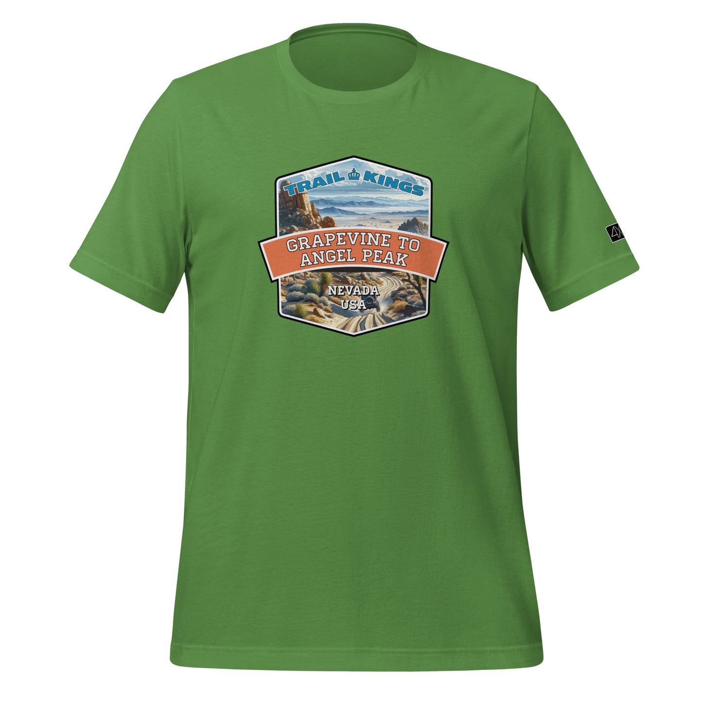 Trail Kings: Grapevine to Angel Peak - Unisex t-shirt  in  Leaf / 3XL  -  4XOD