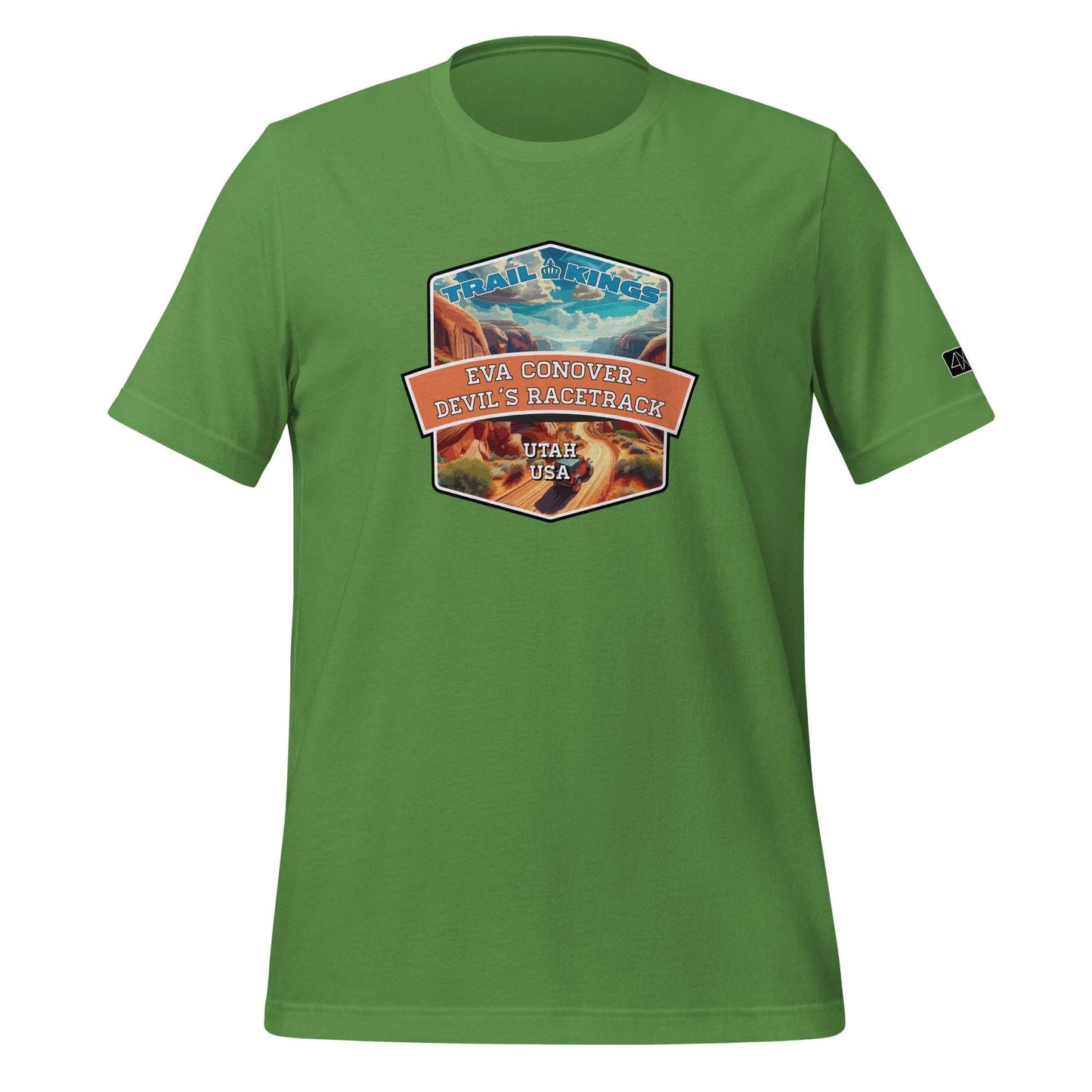 Trail Kings: Eva Conover - Devil's Racetrack - Unisex t-shirt  in  Leaf / 3XL  -  4XOD