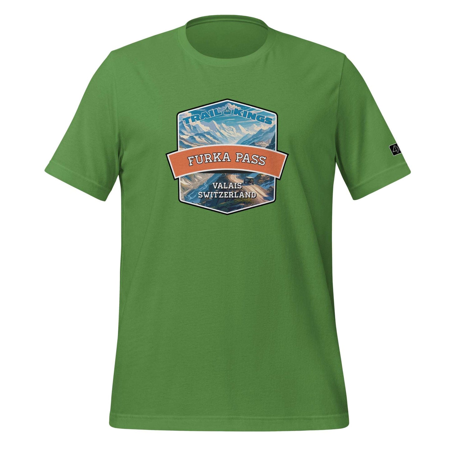 Trail Kings: Furka Pass - Unisex t-shirt  in  Leaf / 3XL  -  4XOD