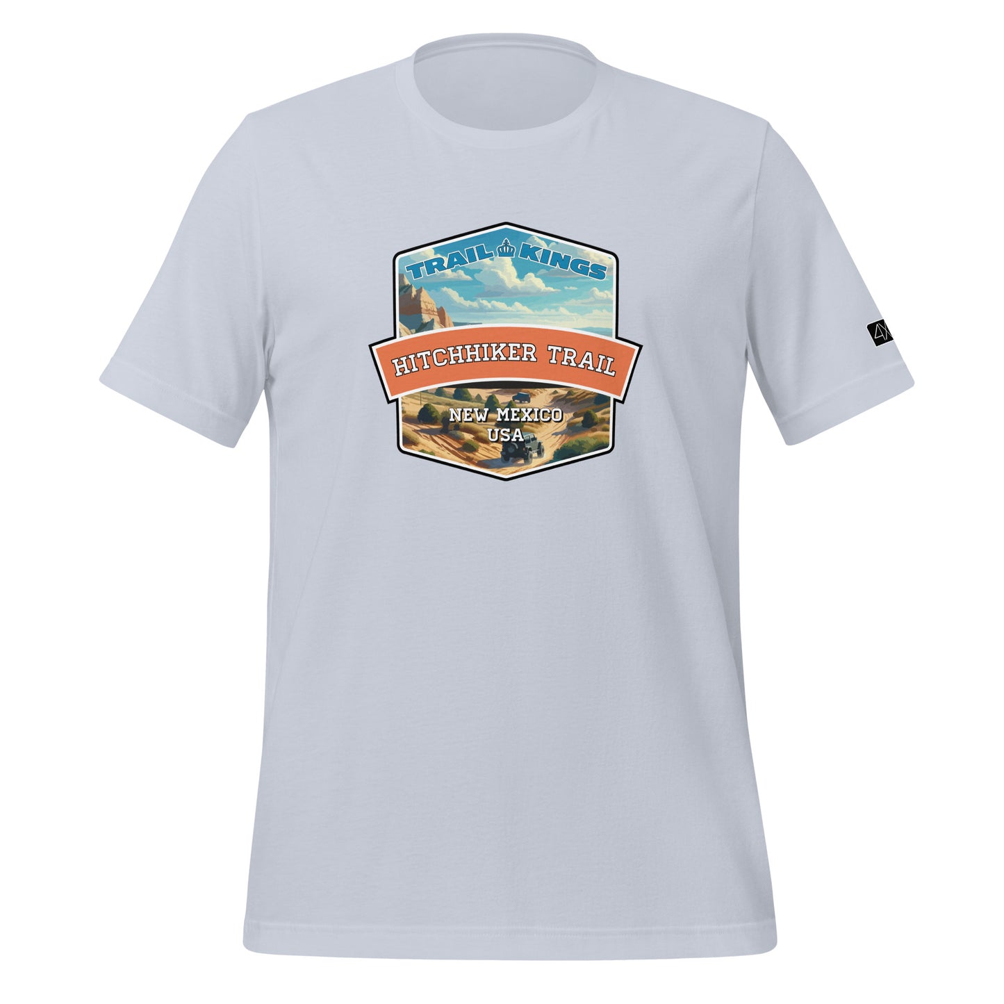 Trail Kings: Hitchhiker Trail - Unisex t-shirt  in  Light Blue / 2XL  -  4XOD