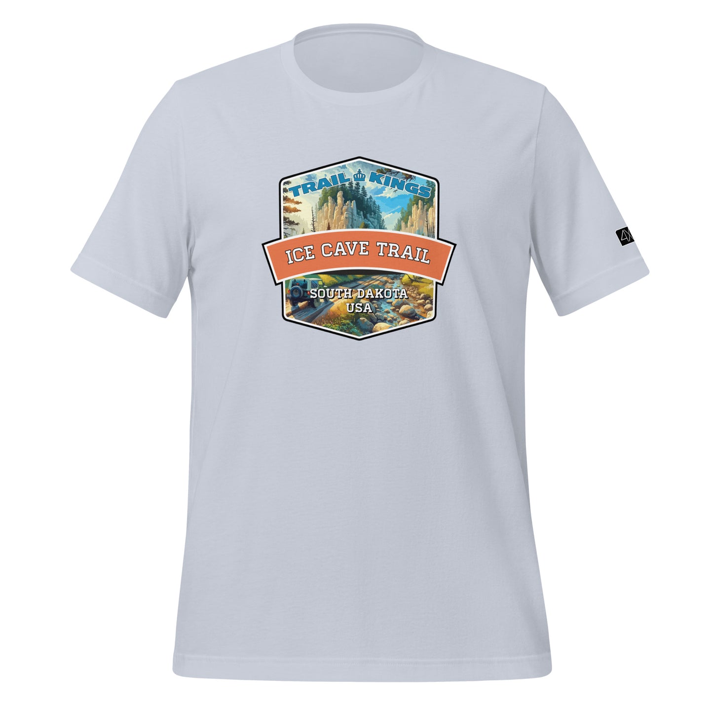 Trail Kings: Ice Cave Trail - Unisex t-shirt  in  Light Blue / 2XL  -  4XOD