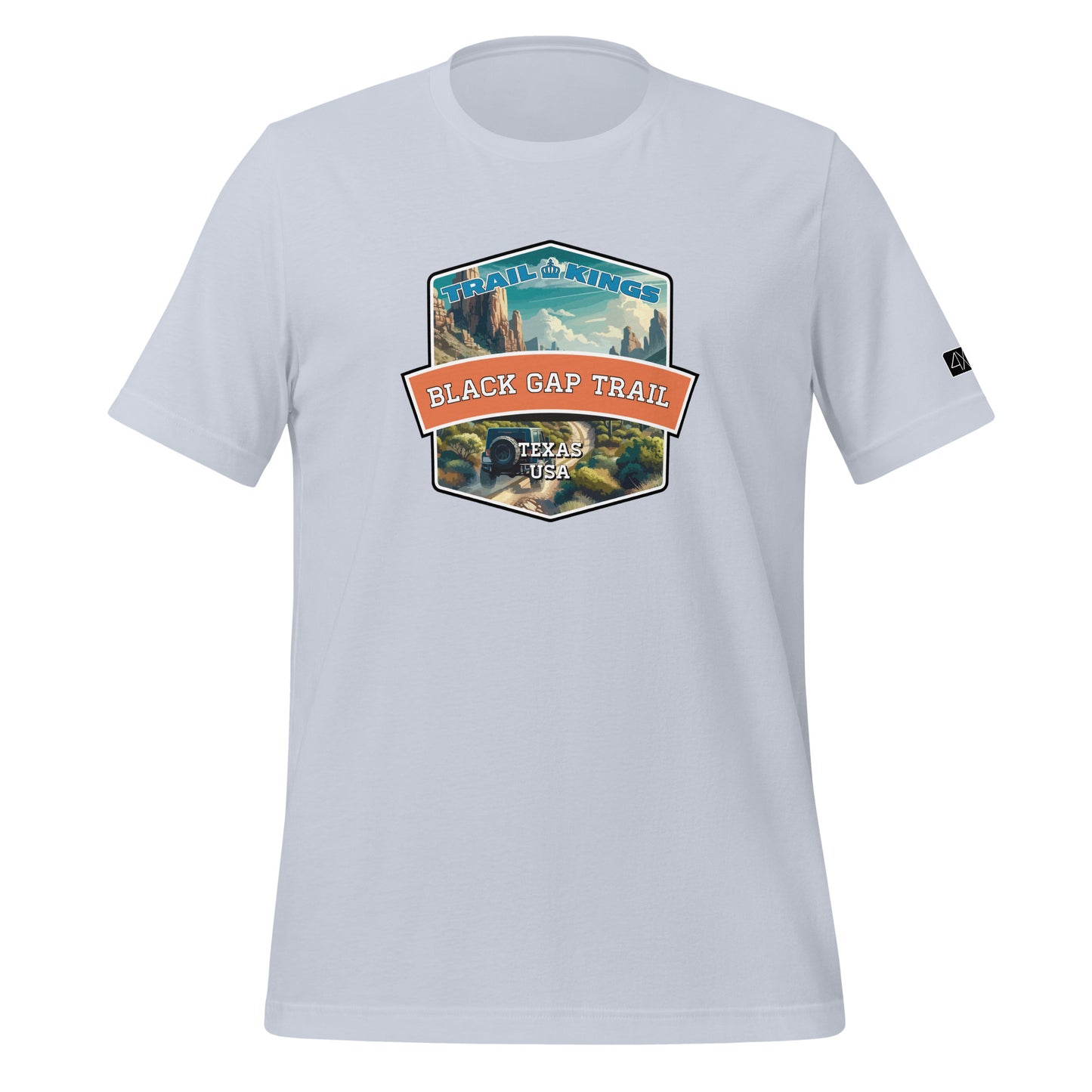 Trail Kings: Black Gap Trail - Unisex t-shirt  in  Light Blue / 2XL  -  4XOD