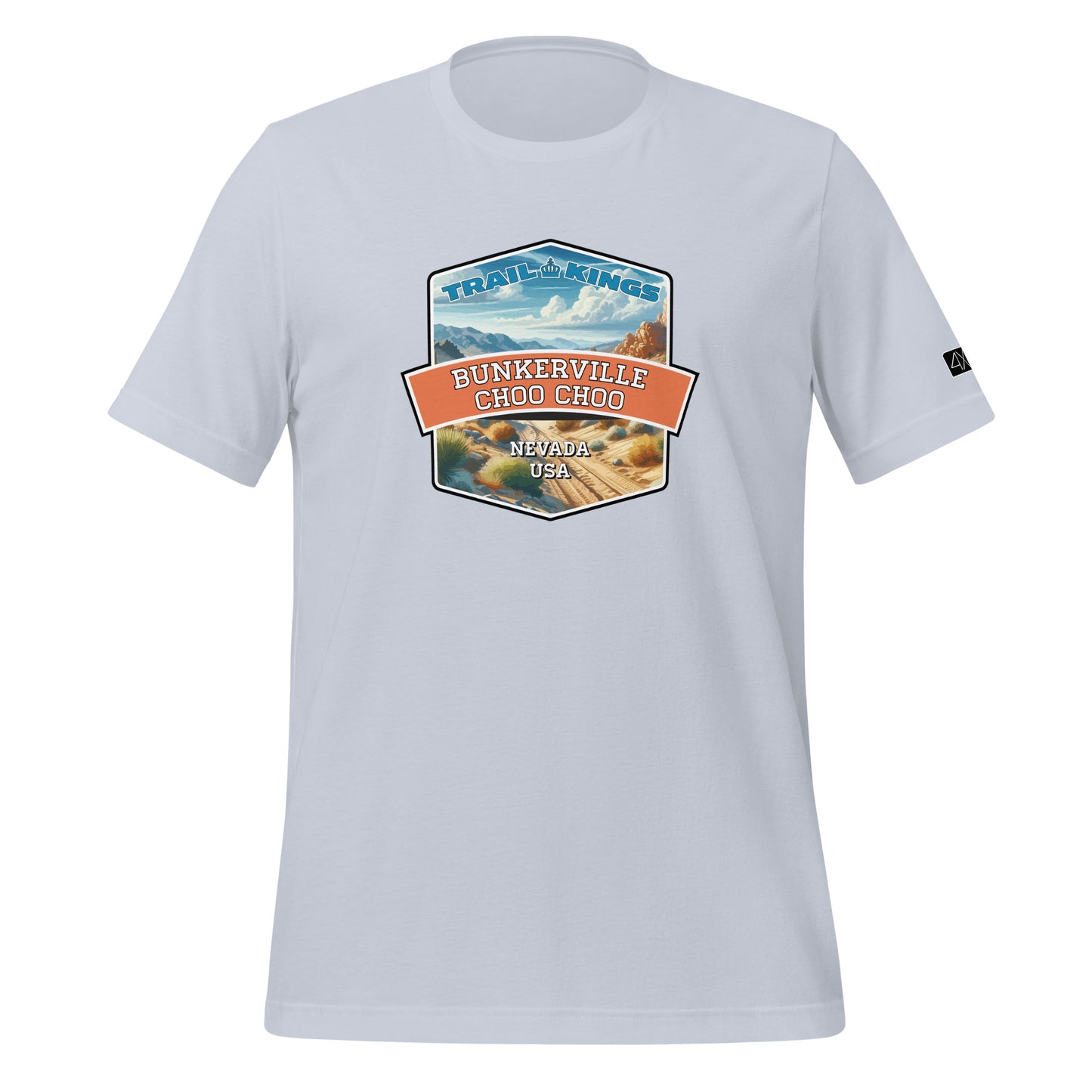 Trail Kings: Bunkerville Choo Choo - Unisex t-shirt  in  Light Blue / 2XL  -  4XOD