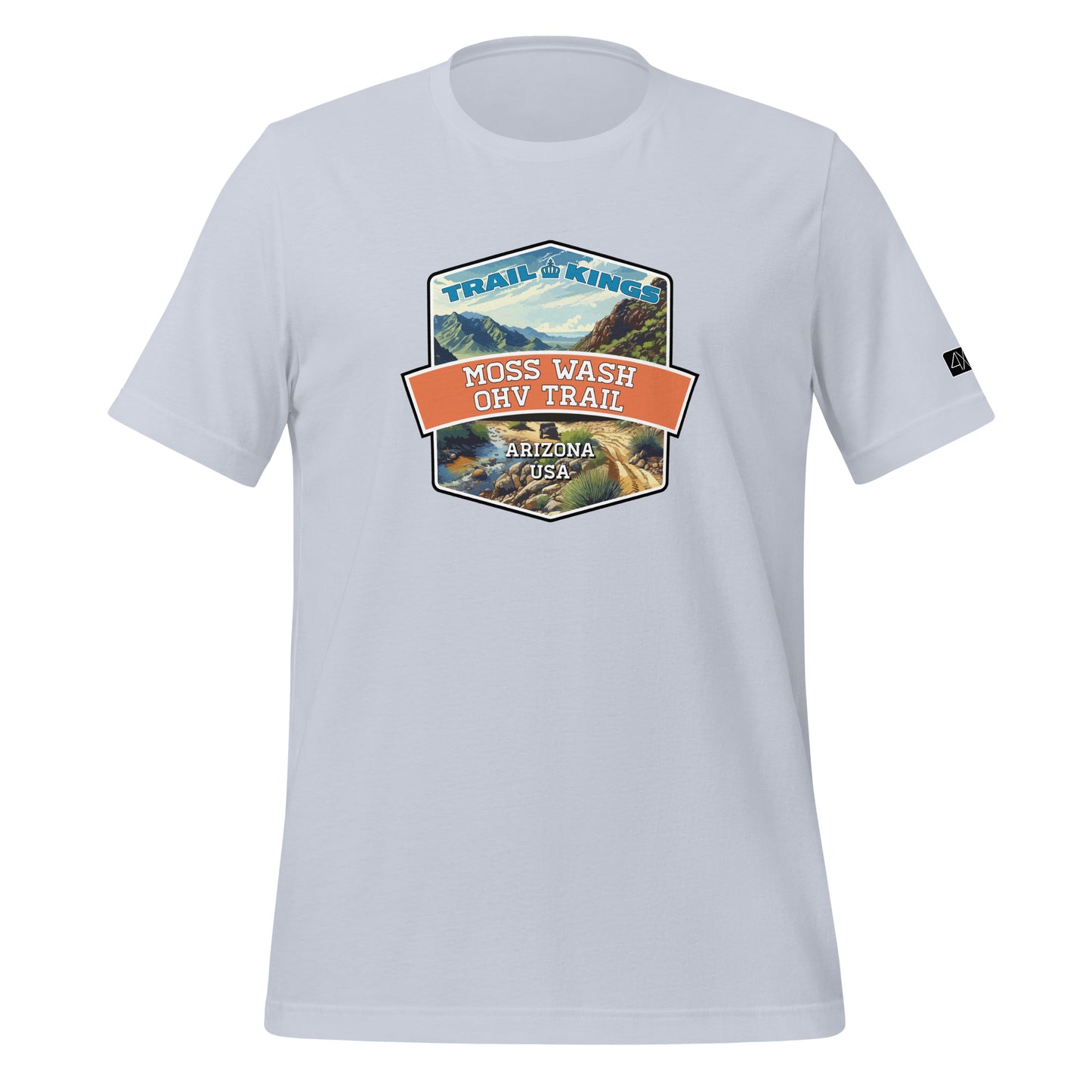 Trail Kings: Moss Wash OHV Trail - Unisex t-shirt  in  Light Blue / 2XL  -  4XOD: Gear Up, Stand Out - Adventure Awaits!