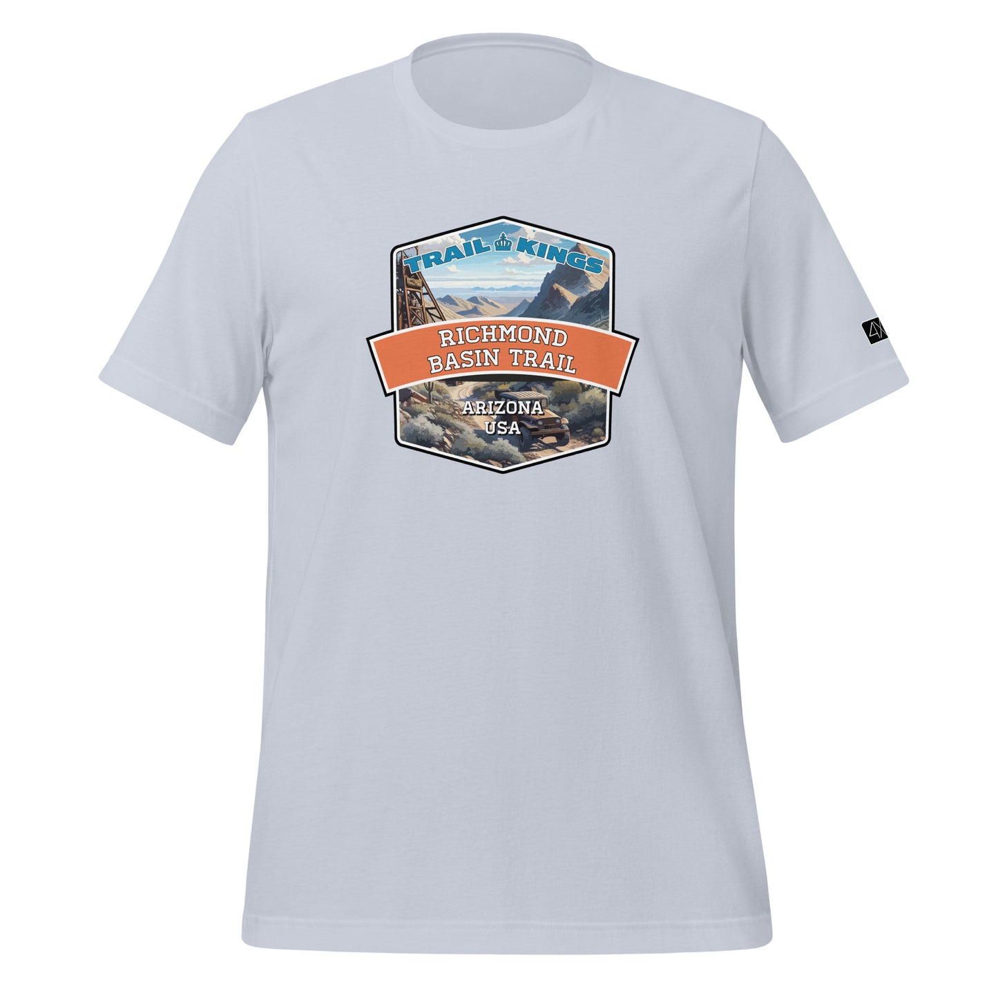 Trail Kings: Richmond Basin Trail - Unisex t-shirt  in  Light Blue / 2XL  -  4XOD: Gear Up, Stand Out - Adventure Awaits!