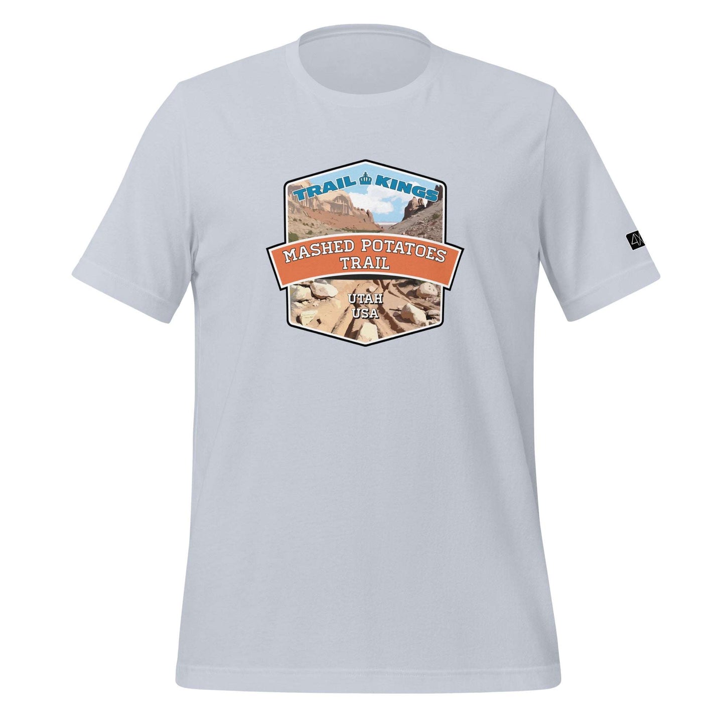 Trail Kings: Mashed Potatoes Trail - Unisex t-shirt  in  Light Blue / 2XL  -  4XOD