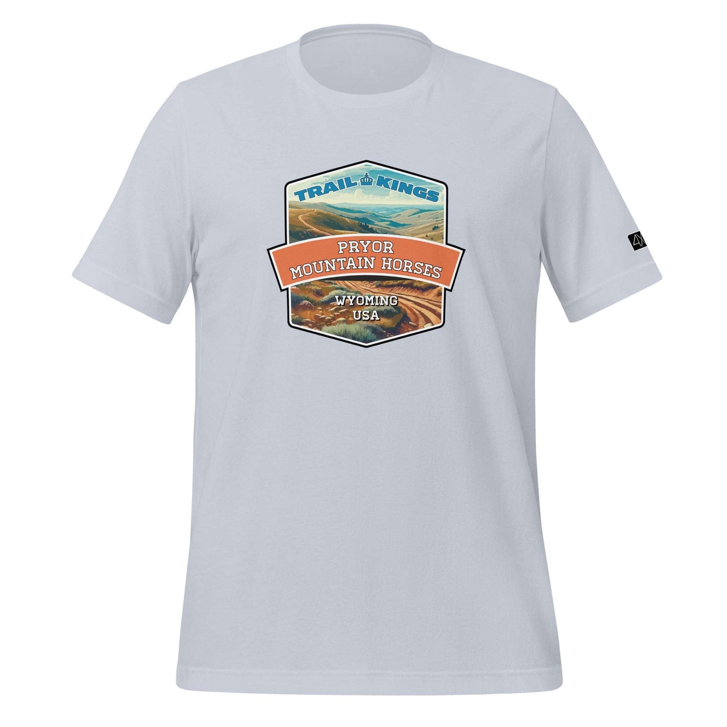 Trail Kings: Pryor Mountain Horses - Unisex t-shirt  in  Light Blue / 2XL  -  4XOD