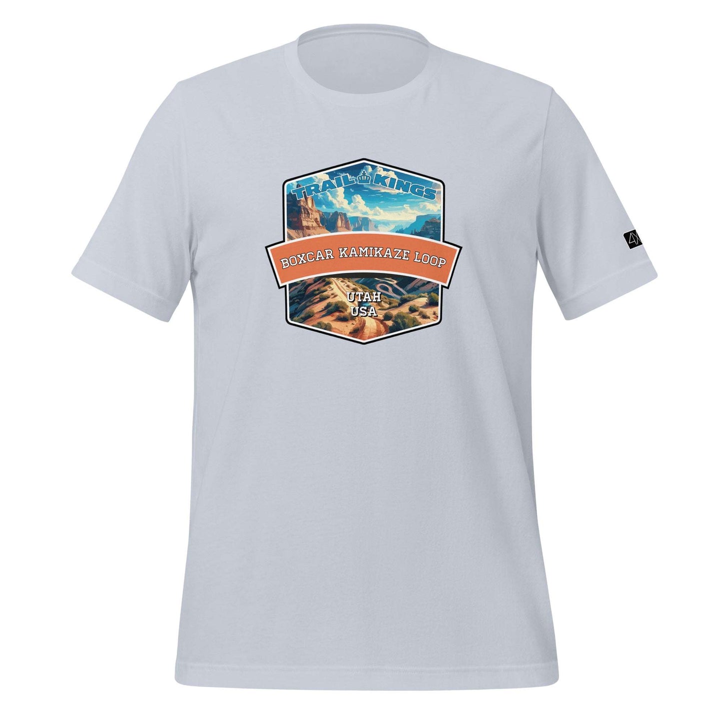 Trail Kings: Boxcar Kamikaze Loop - Unisex t-shirt  in  Light Blue / 2XL  -  4XOD