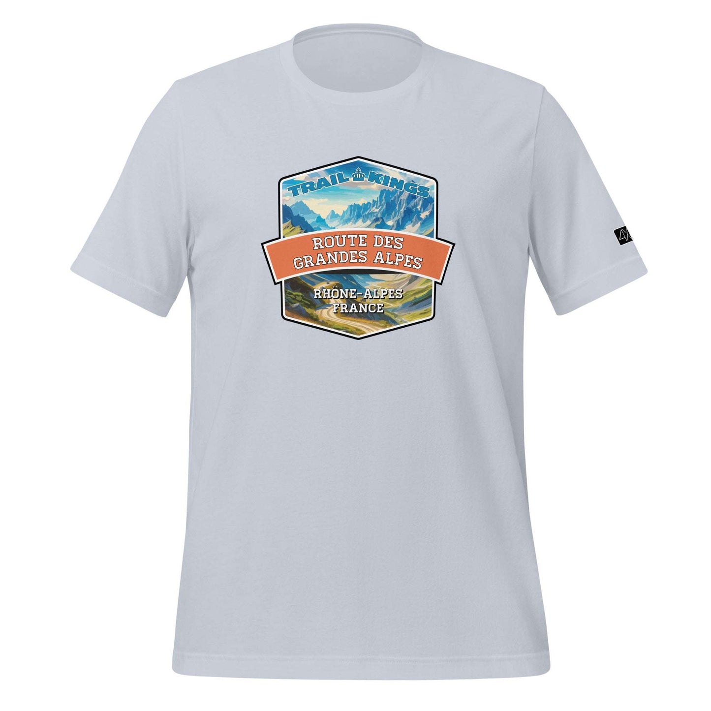 Trail Kings: Route des Grandes Alpes - Unisex t-shirt  in  Light Blue / 2XL  -  4XOD