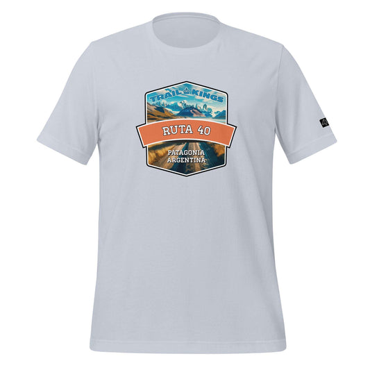 Trail Kings: Ruta 40 - Unisex t-shirt  in  Light Blue / 2XL  -  4XOD