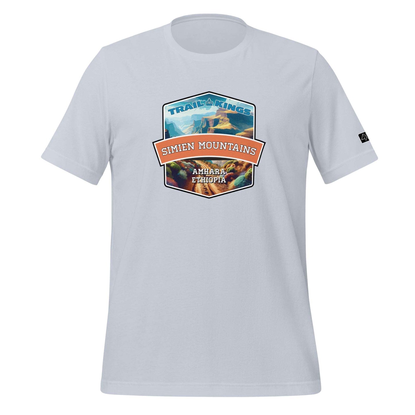 Trail Kings: Simien Mountains - Unisex t-shirt  in  Light Blue / 2XL  -  4XOD