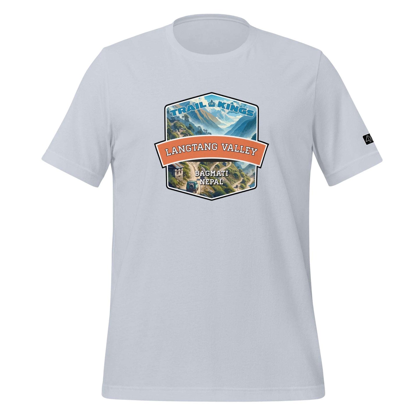 Trail Kings: Langtang Valley - Unisex t-shirt  in  Light Blue / 2XL  -  4XOD