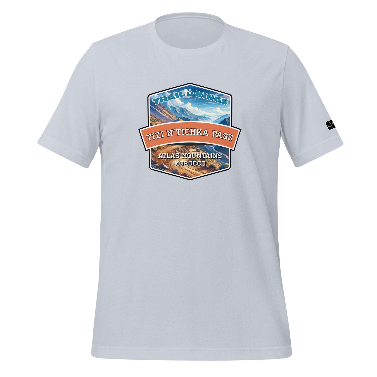 Trail Kings: Tizi n'Tichka Pass - Unisex t-shirt  in  Light Blue / 2XL  -  4XOD