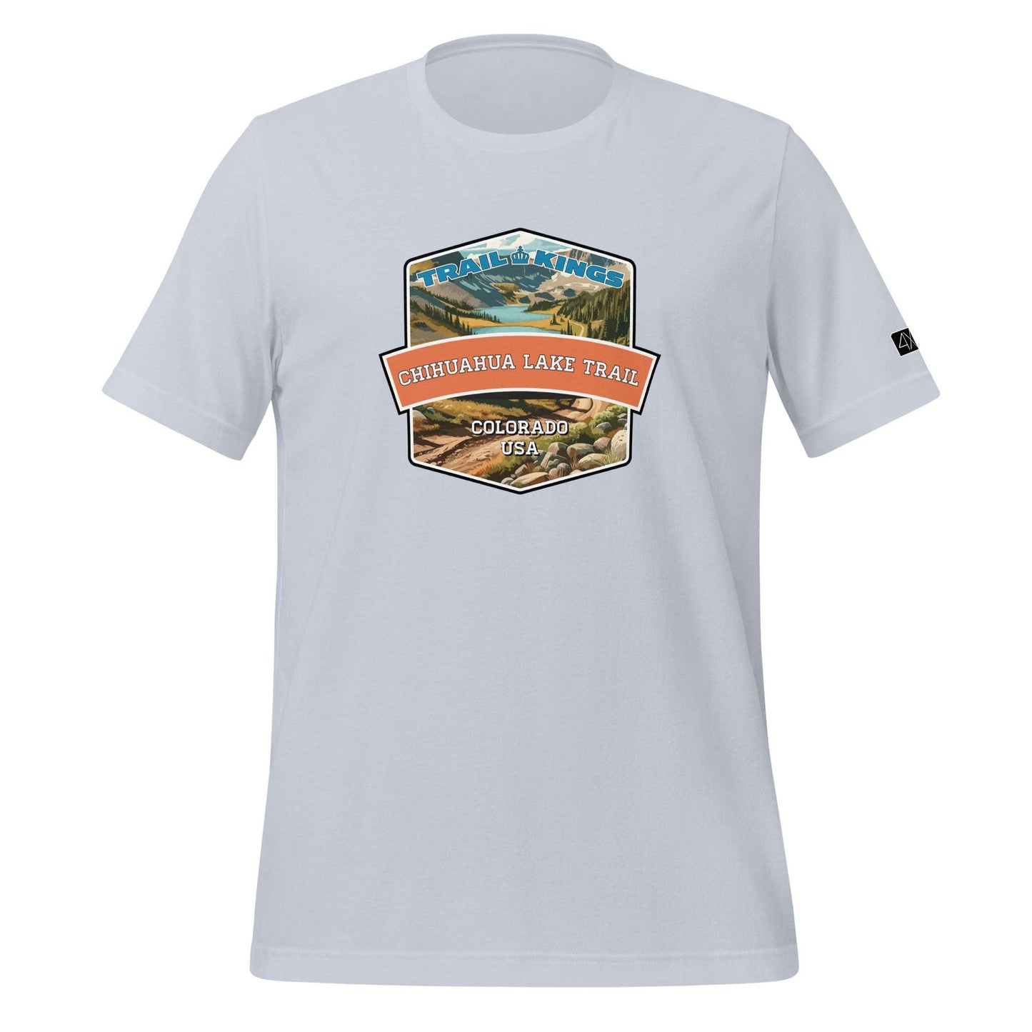 Trail Kings: Chihuahua Lake Trail - Unisex t-shirt  in  Light Blue / 2XL  -  4XOD