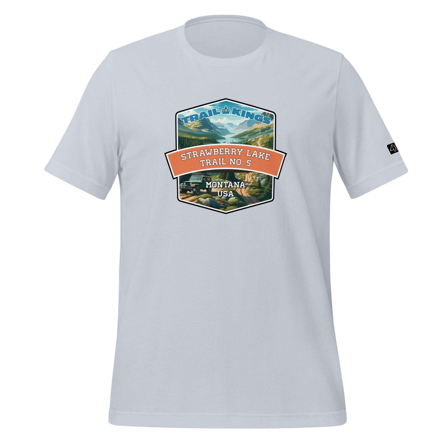 Trail Kings: Strawberry Lake Trail No. 5 - Unisex t-shirt  in  Light Blue / 2XL  -  4XOD