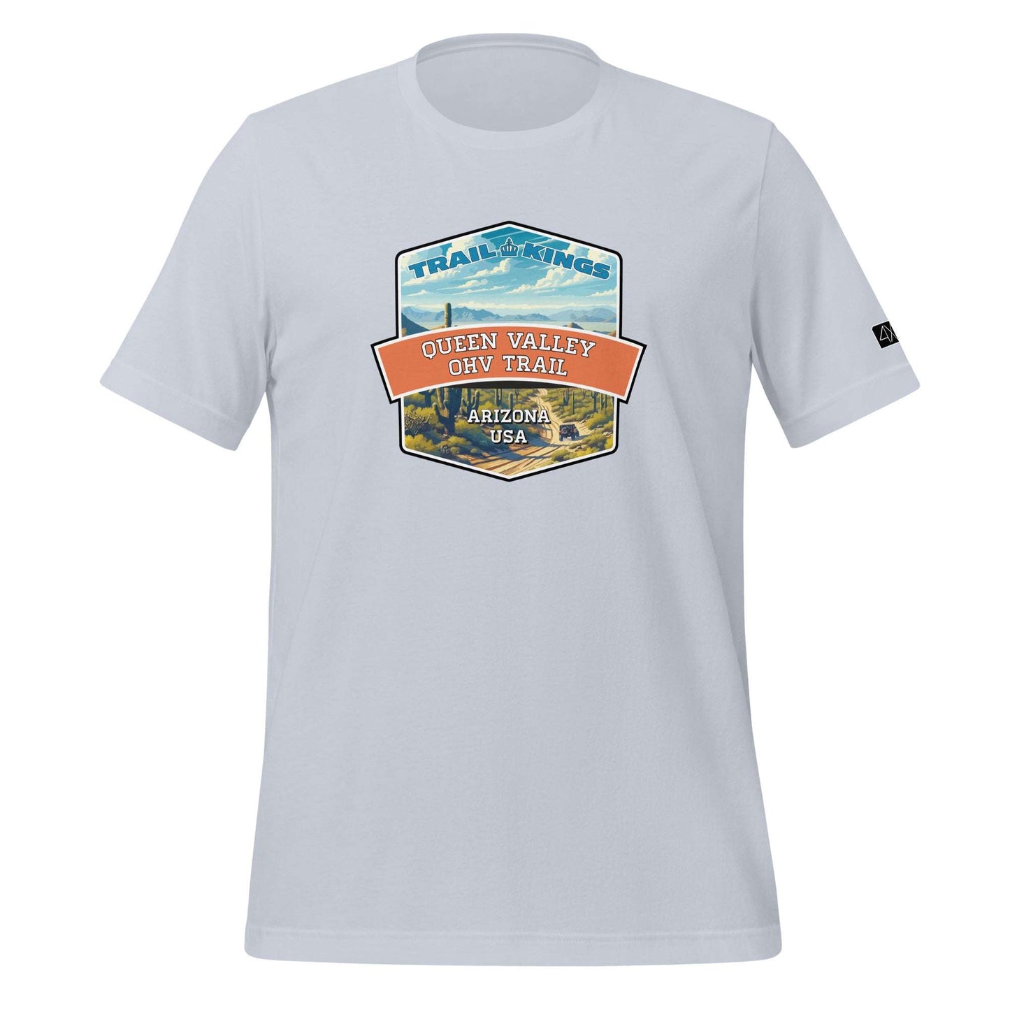 Trail Kings: Queen Valley OHV Trail - Unisex t-shirt  in  Light Blue / 2XL  -  4XOD