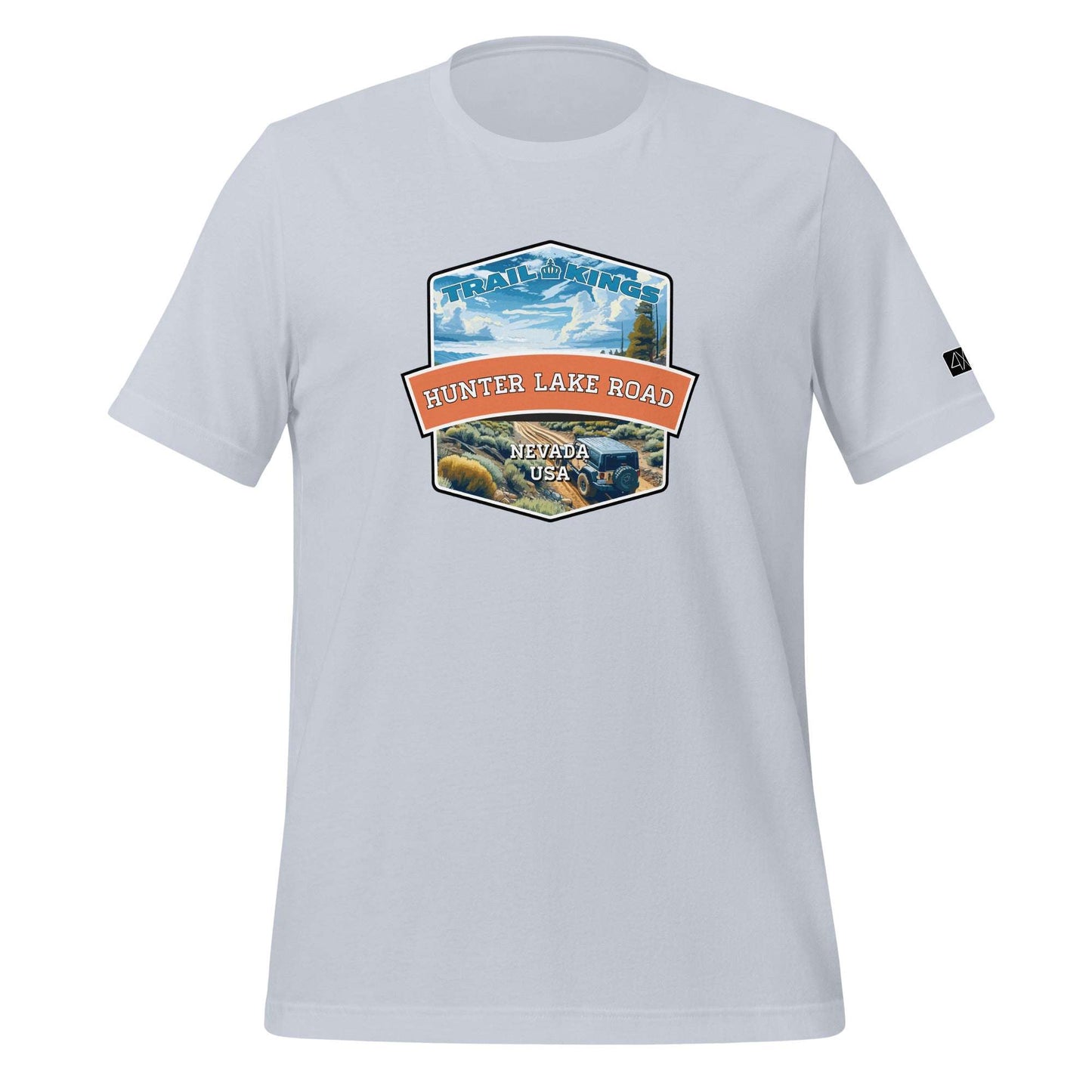 Trail Kings: Hunter Lake Road - Unisex t-shirt  in  Light Blue / 2XL  -  4XOD