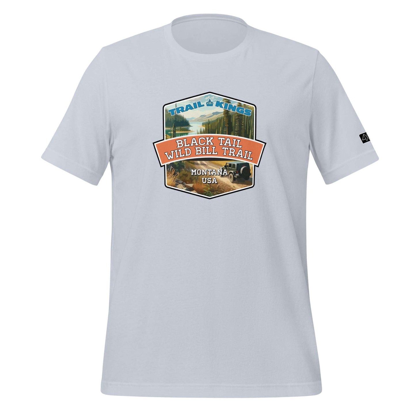 Trail Kings: Black Tail Wild Bill Trail - Unisex t-shirt  in  Light Blue / 2XL  -  4XOD