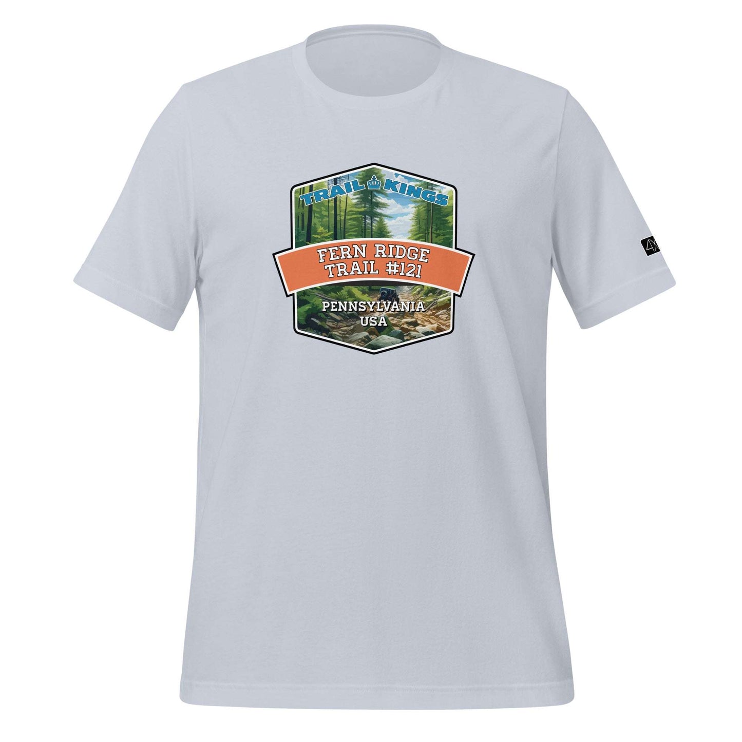 Trail Kings: Fern Ridge Trail #121 - Unisex t-shirt  in  Light Blue / 2XL  -  4XOD