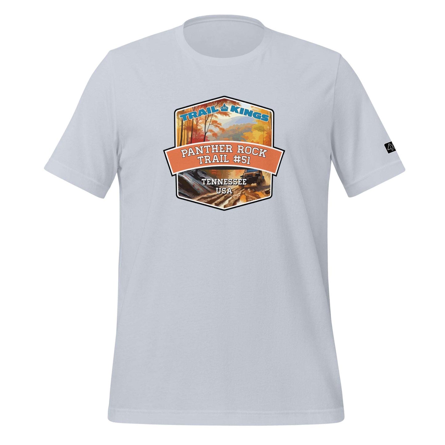 Trail Kings: Panther Rock Trail #51 - Unisex t-shirt  in  Light Blue / 2XL  -  4XOD