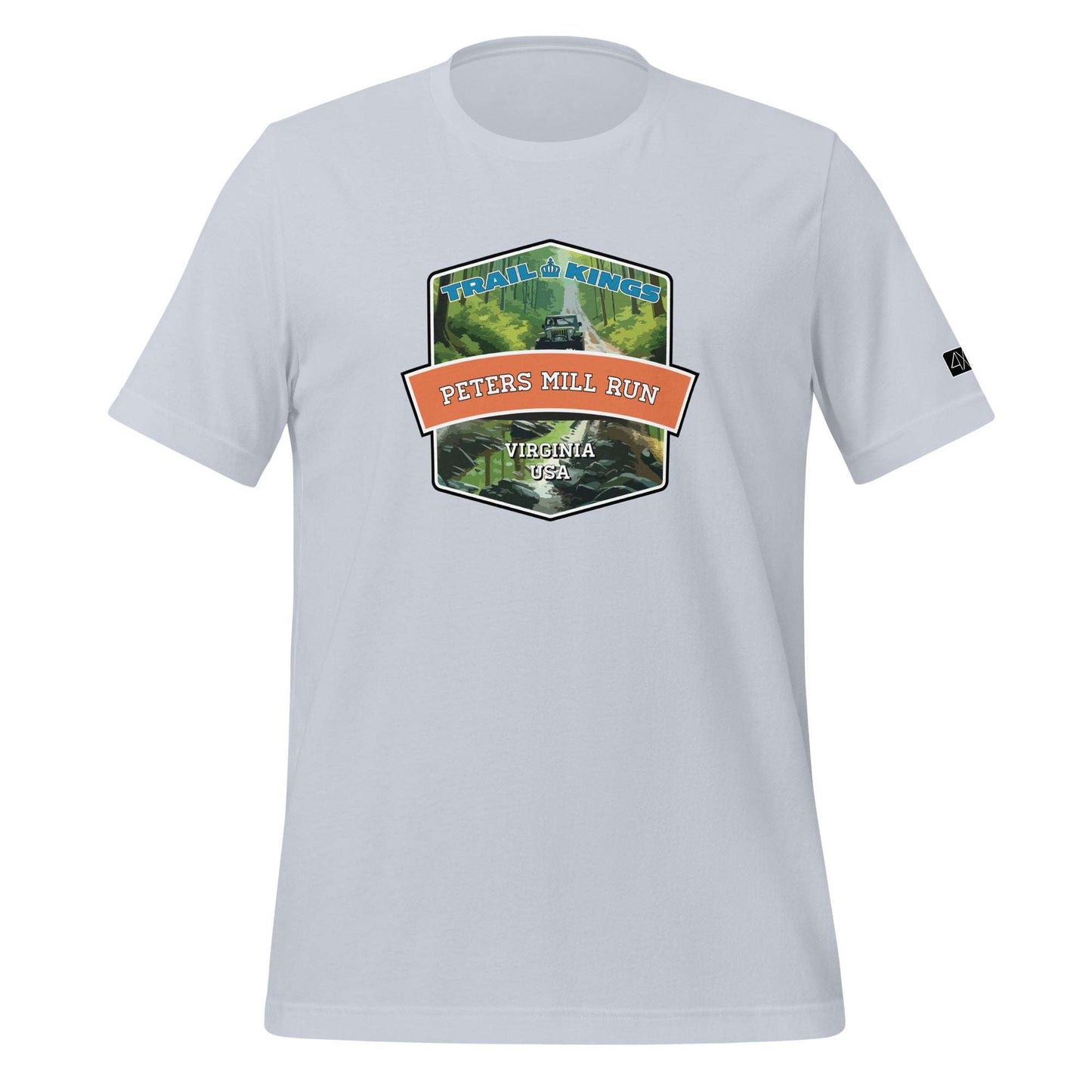 Trail Kings: Peters Mill Run - Unisex t-shirt  in  Light Blue / 2XL  -  4XOD