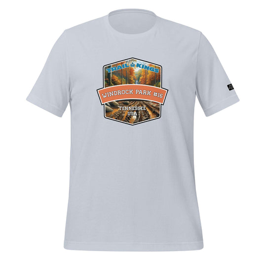 Trail Kings: Windrock Park #16 - Unisex t-shirt  in  Light Blue / 2XL  -  4XOD