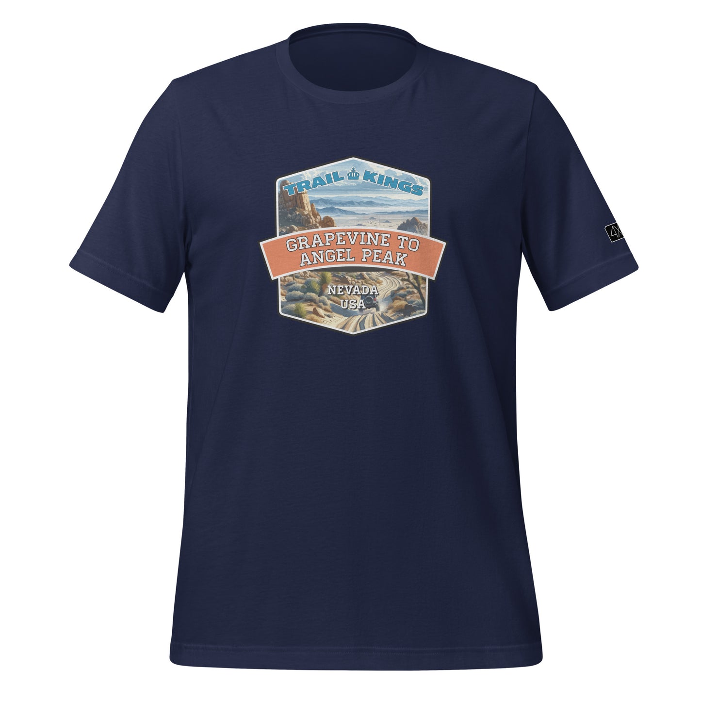 Trail Kings: Grapevine to Angel Peak - Unisex t-shirt  in  Navy / 3XL  -  4XOD