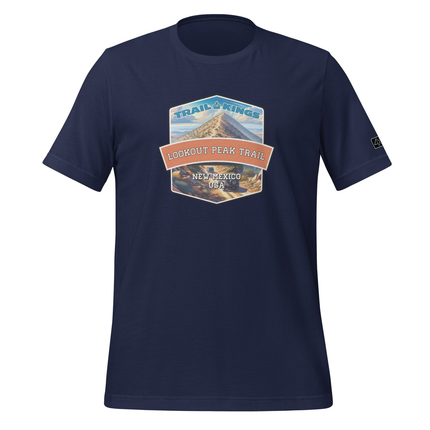 Trail Kings: Lookout Peak Trail - Unisex t-shirt  in  Navy / 3XL  -  4XOD