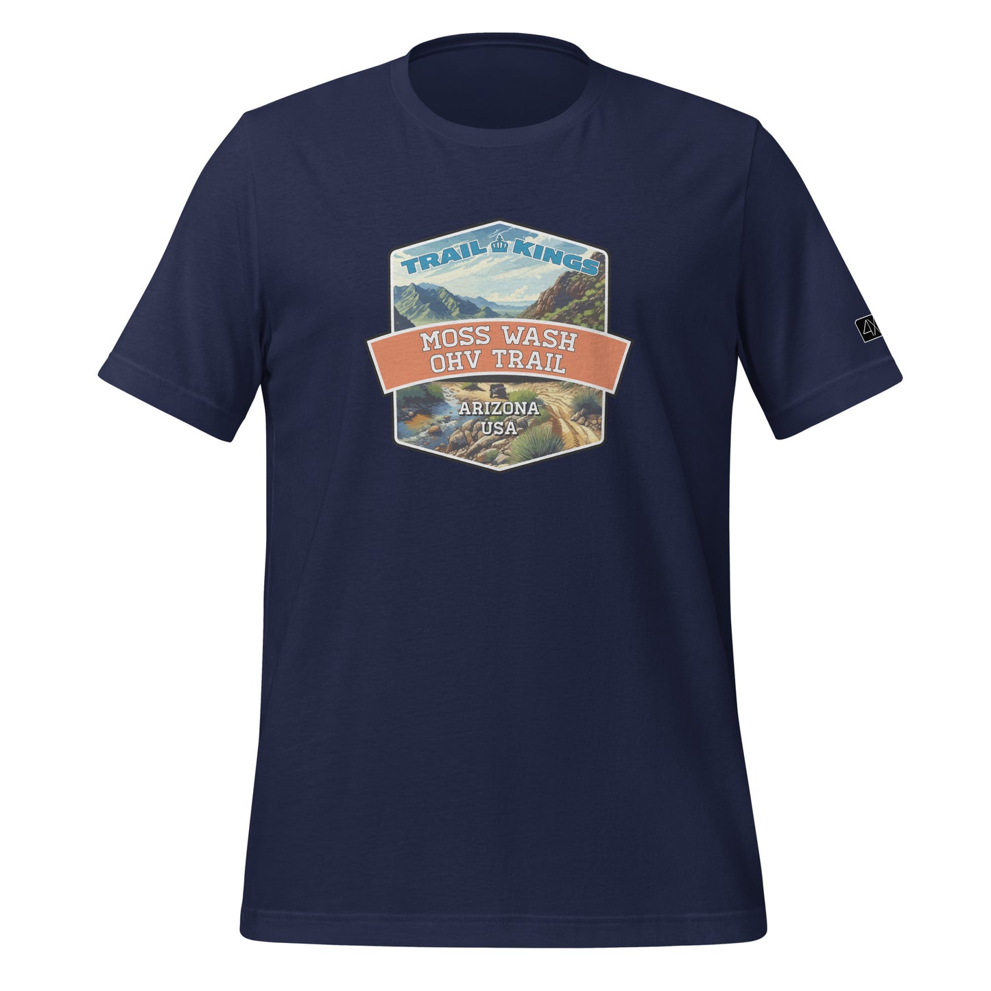 Trail Kings: Moss Wash OHV Trail - Unisex t-shirt  in  Navy / 3XL  -  4XOD: Gear Up, Stand Out - Adventure Awaits!