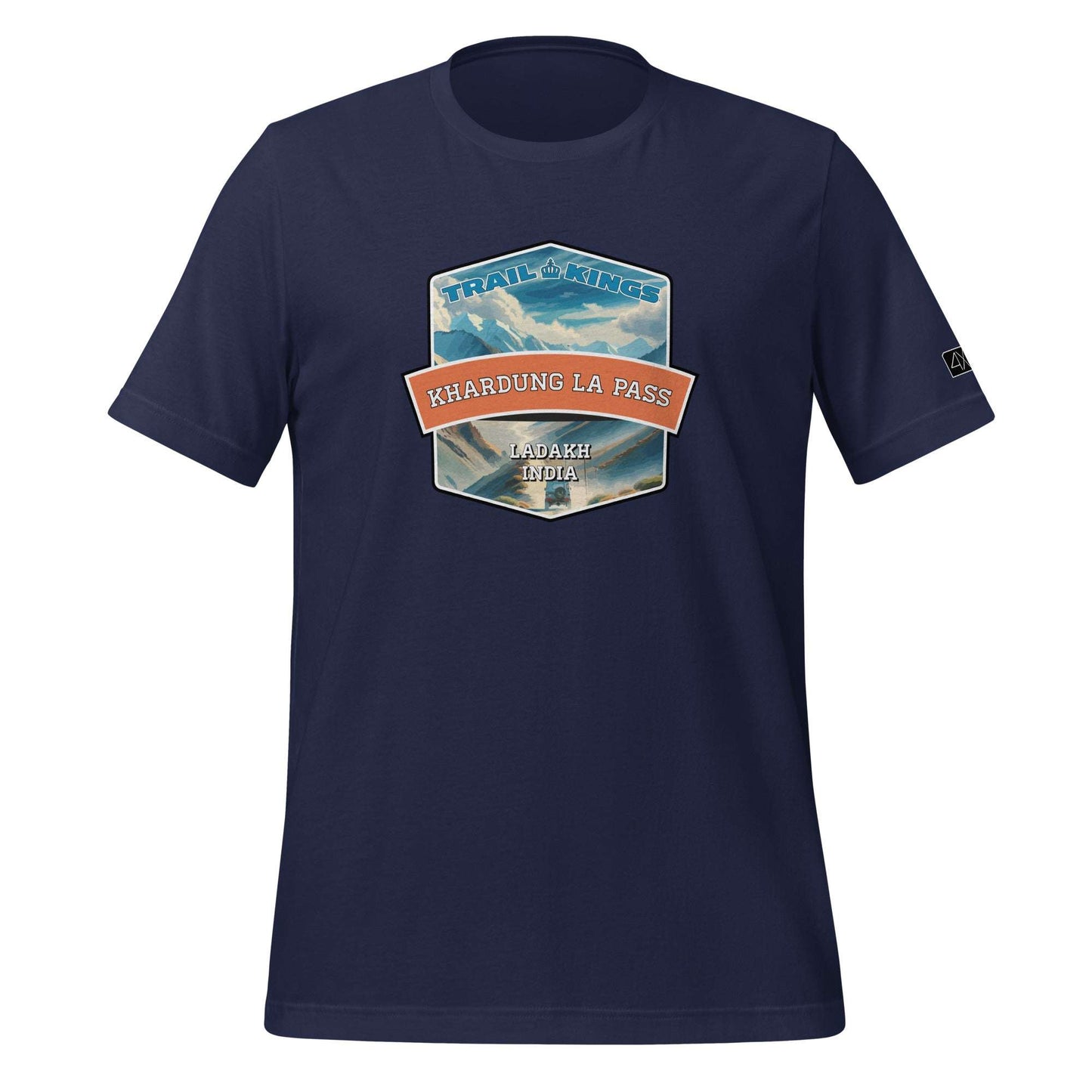 Trail Kings: Khardung La Pass - Unisex t-shirt  in  Navy / 3XL  -  4XOD