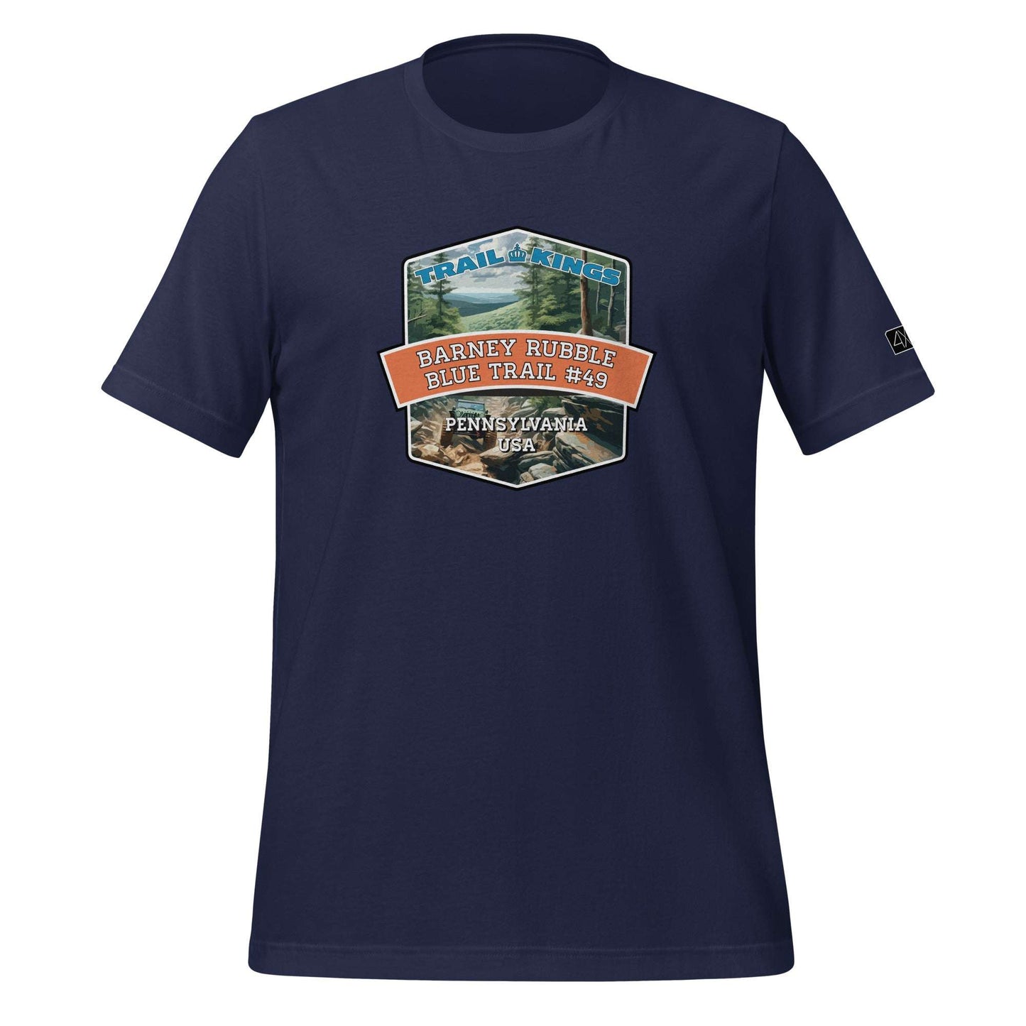 Trail Kings: Barney Rubble Blue Trail #49 - Unisex t-shirt  in  Navy / 3XL  -  4XOD