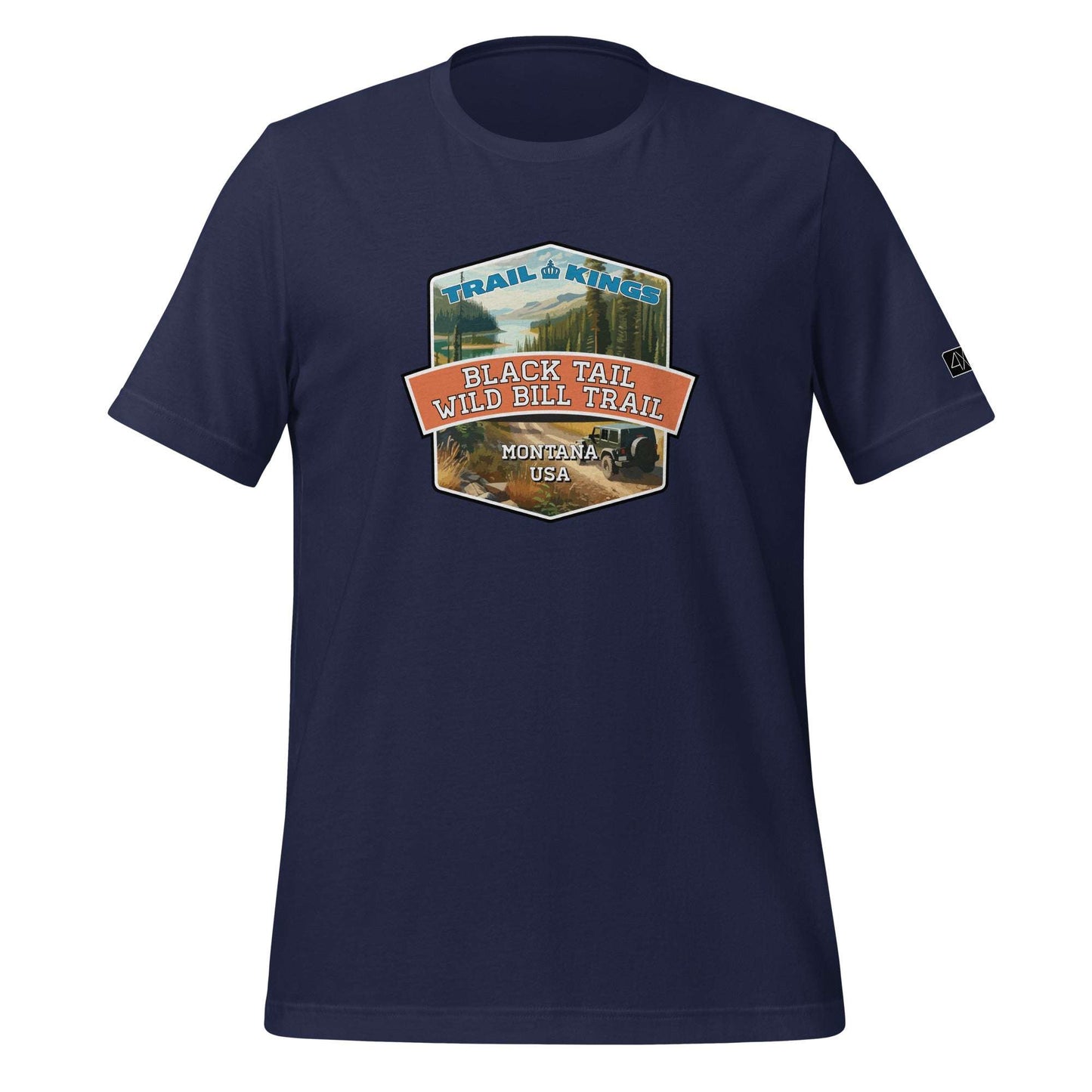 Trail Kings: Black Tail Wild Bill Trail - Unisex t-shirt  in  Navy / 3XL  -  4XOD