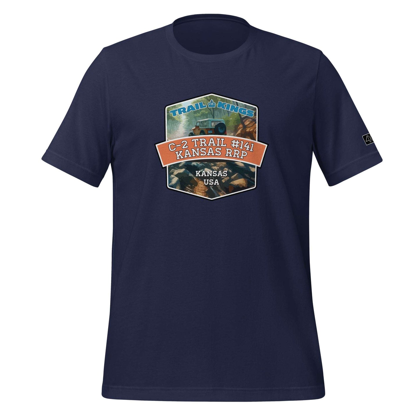 Trail Kings: C-2 Trail #141 Kansas Rocks RP - Unisex t-shirt  in  Navy / 3XL  -  4XOD