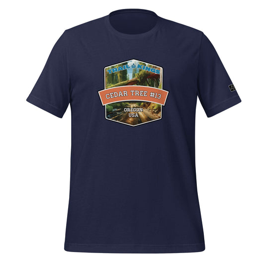 Trail Kings: Cedar Tree #13 - Unisex t-shirt  in  Navy / 3XL  -  4XOD