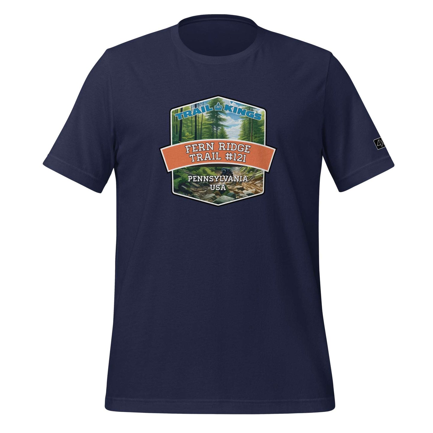 Trail Kings: Fern Ridge Trail #121 - Unisex t-shirt  in  Navy / 3XL  -  4XOD