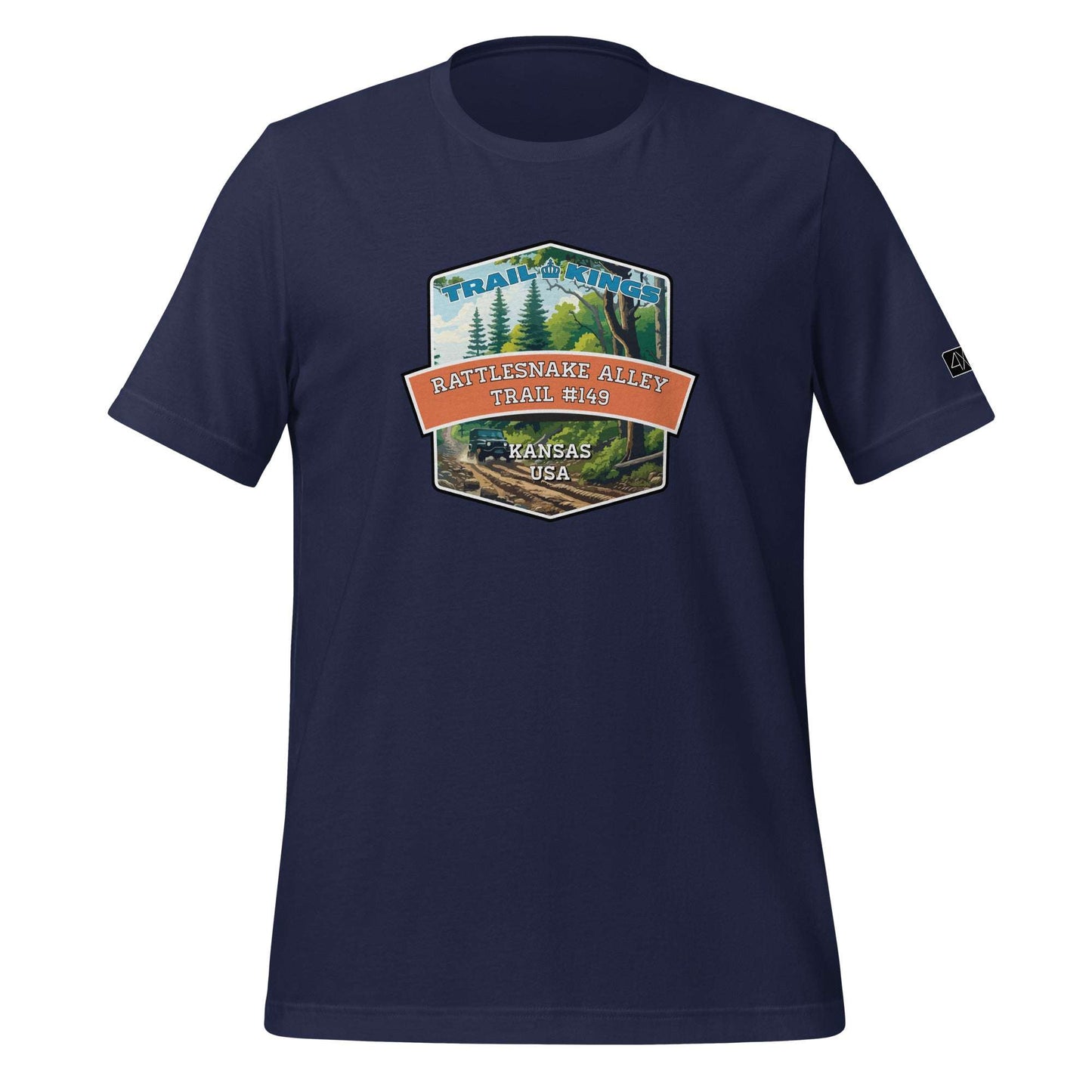 Trail Kings: Rattlesnake Alley Trail #149 - Unisex t-shirt  in  Navy / 3XL  -  4XOD