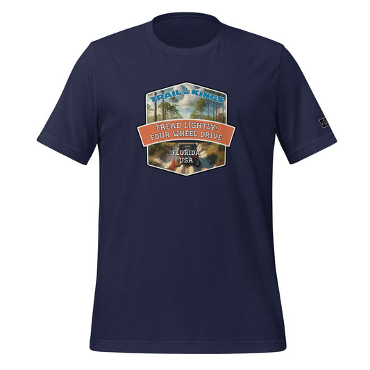 Trail Kings: Tread Lightly! Four Wheel Drive - Unisex t-shirt  in  Navy / 3XL  -  4XOD