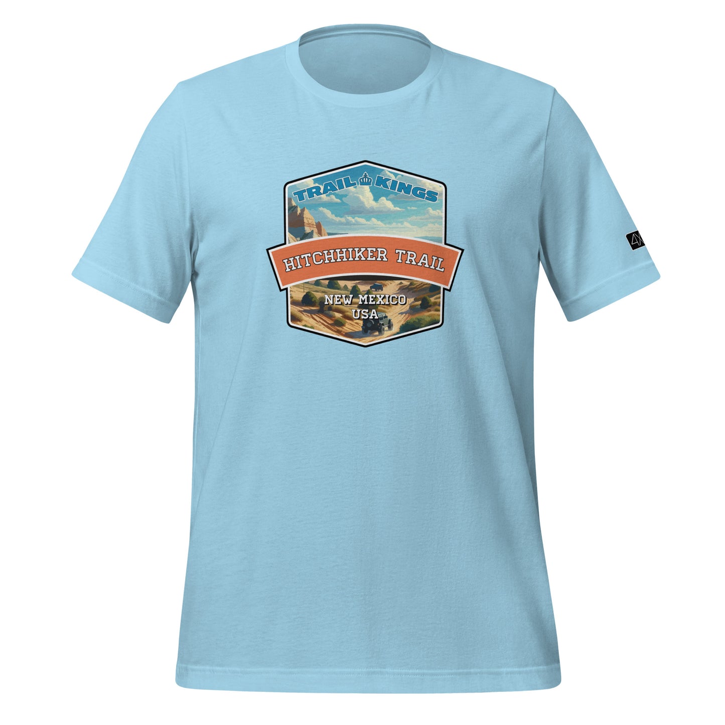 Trail Kings: Hitchhiker Trail - Unisex t-shirt  in  Ocean Blue / 3XL  -  4XOD