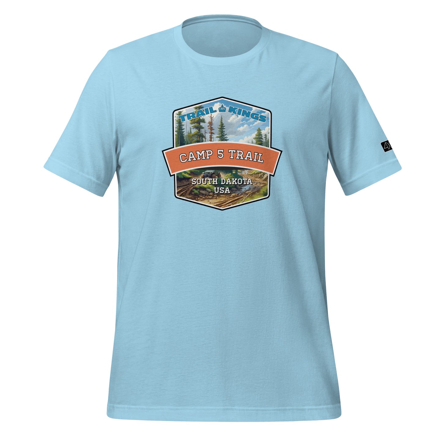 Trail Kings: Camp 5 Trail - Unisex t-shirt  in  Ocean Blue / 3XL  -  4XOD