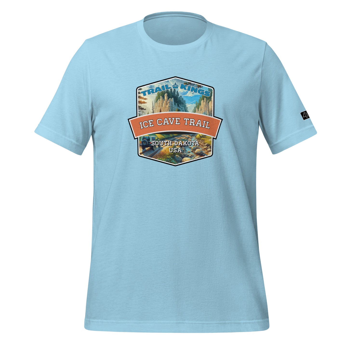 Trail Kings: Ice Cave Trail - Unisex t-shirt  in  Ocean Blue / 3XL  -  4XOD