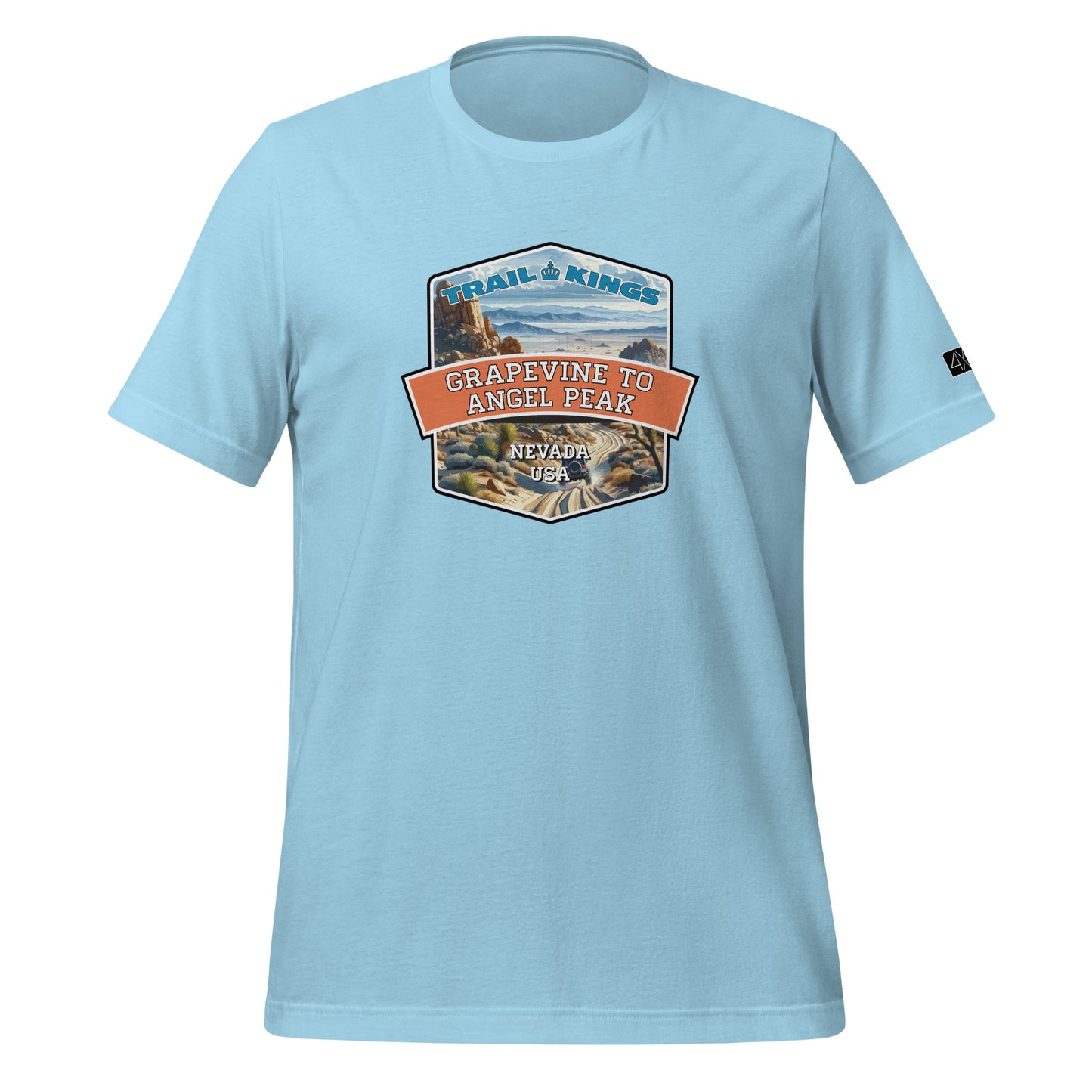 Trail Kings: Grapevine to Angel Peak - Unisex t-shirt  in  Ocean Blue / 3XL  -  4XOD