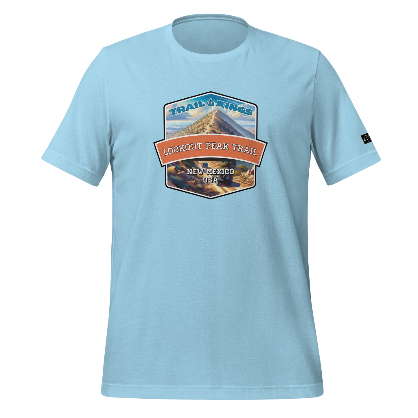 Trail Kings: Lookout Peak Trail - Unisex t-shirt  in  Ocean Blue / 3XL  -  4XOD