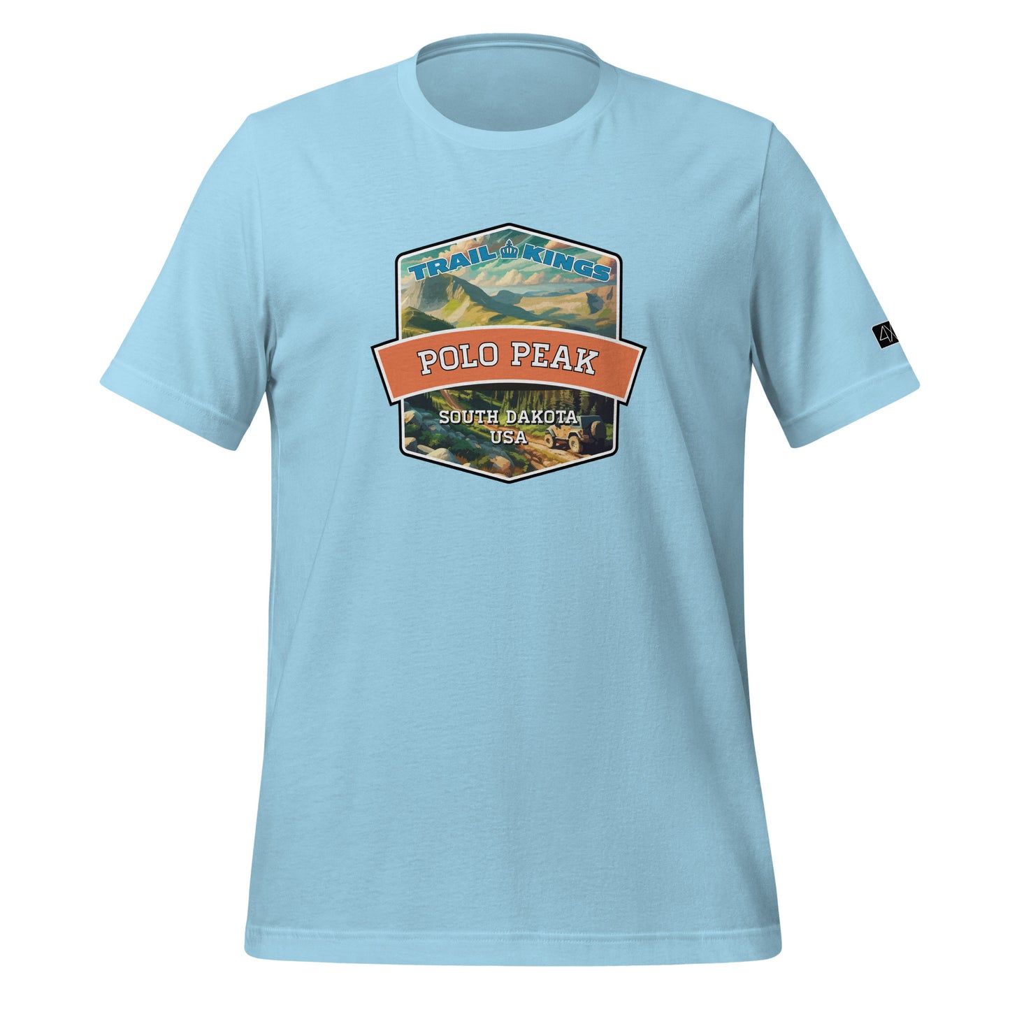 Trail Kings: Polo Peak - Unisex t-shirt  in  Ocean Blue / 3XL  -  4XOD