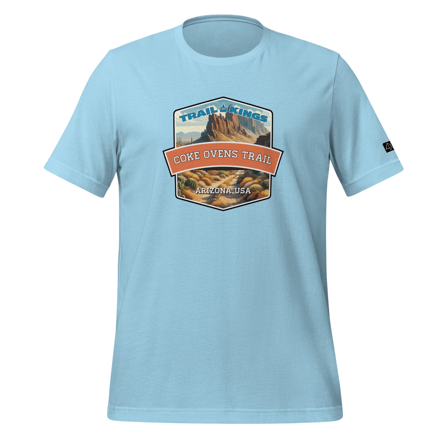 Trail Kings: Coke Ovens Trail - Unisex t-shirt  in  Ocean Blue / 3XL  -  4XOD: Gear Up, Stand Out - Adventure Awaits!