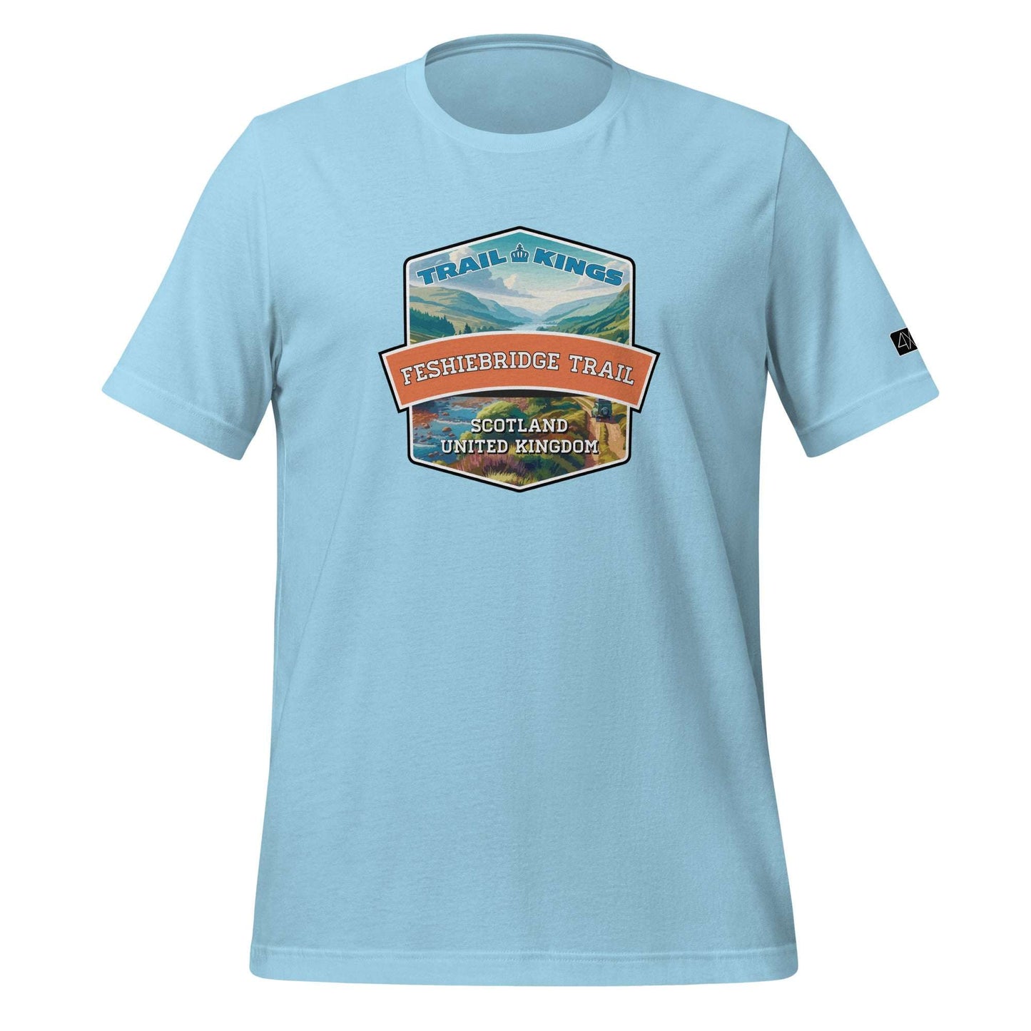 Trail Kings: Feshiebridge Trail - Unisex t-shirt  in  Ocean Blue / 3XL  -  4XOD