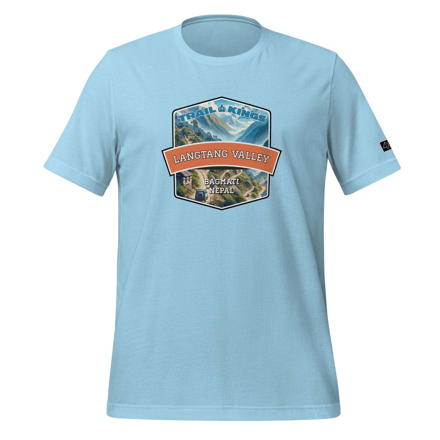 Trail Kings: Langtang Valley - Unisex t-shirt  in  Ocean Blue / 3XL  -  4XOD