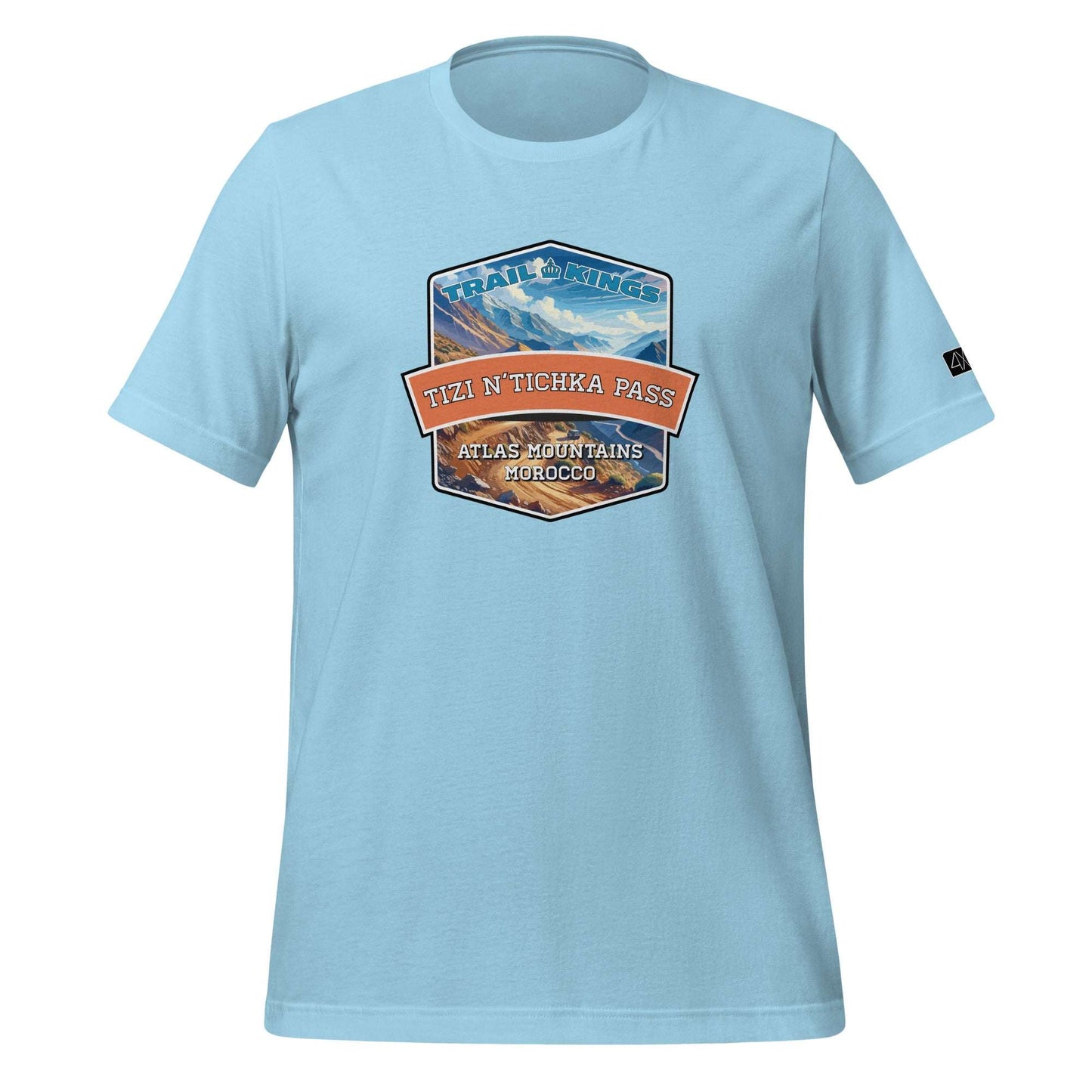 Trail Kings: Tizi n'Tichka Pass - Unisex t-shirt  in  Ocean Blue / 3XL  -  4XOD