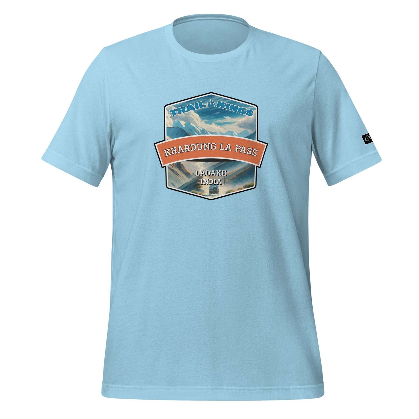 Trail Kings: Khardung La Pass - Unisex t-shirt  in  Ocean Blue / 3XL  -  4XOD