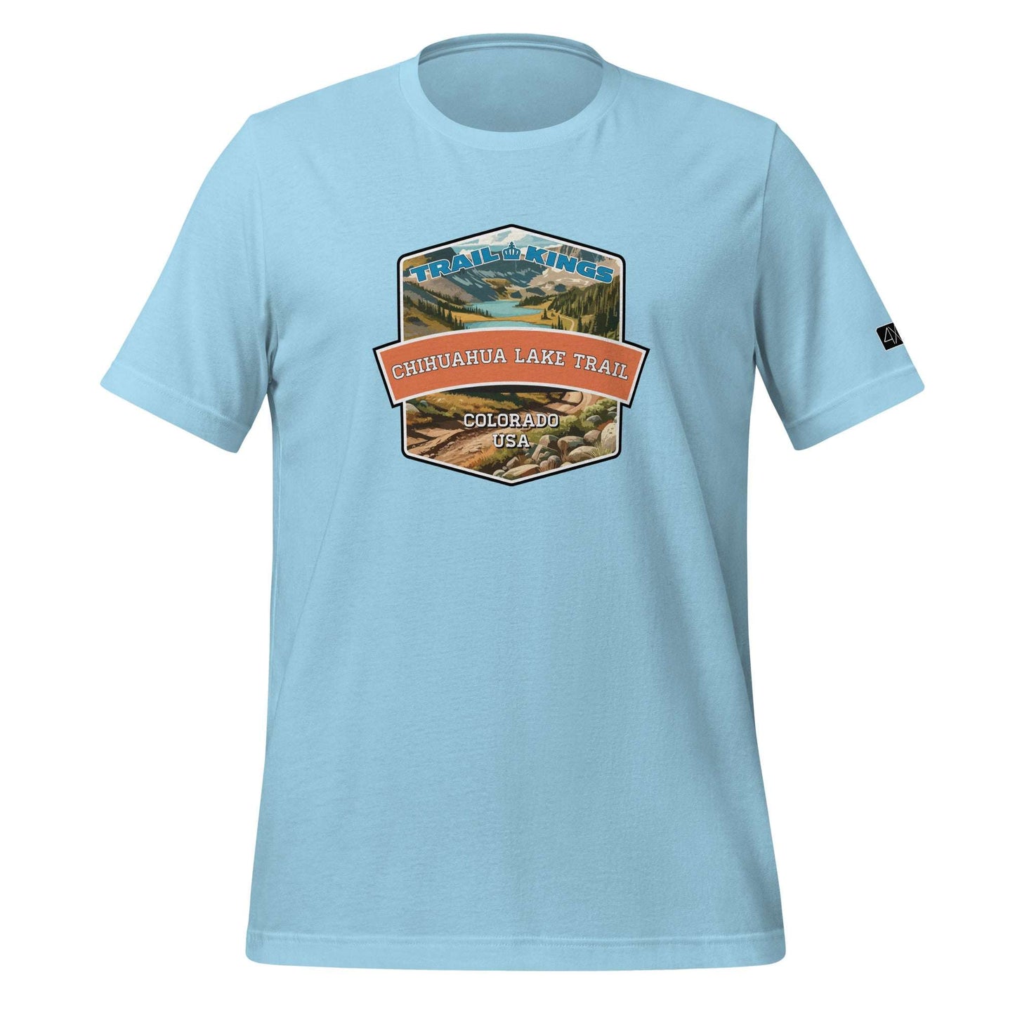 Trail Kings: Chihuahua Lake Trail - Unisex t-shirt  in  Ocean Blue / 3XL  -  4XOD