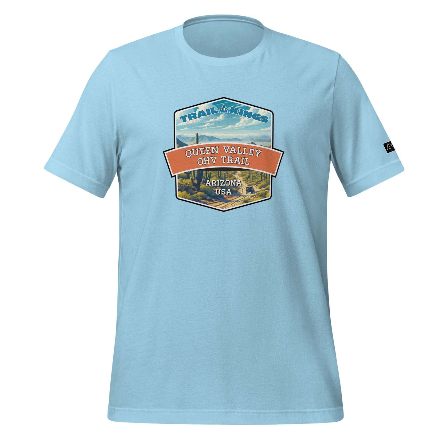 Trail Kings: Queen Valley OHV Trail - Unisex t-shirt  in  Ocean Blue / 3XL  -  4XOD